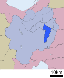 Location of Toyohira ward Sapporo city Hokkaido Japan